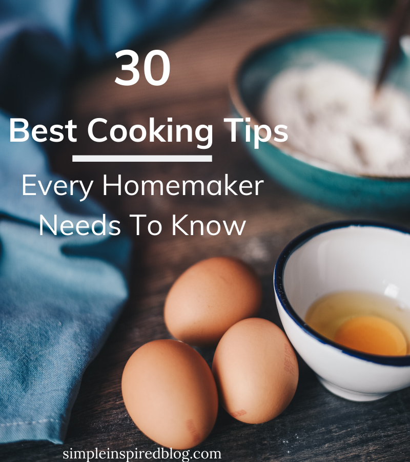 TIME-SAVING COOKING TIPS: 30 Best Cooking Tips & Tricks