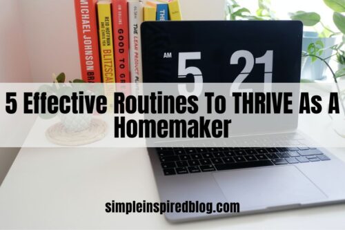 Read more about the article 5 Effective Routines To THRIVE As A Homemaker