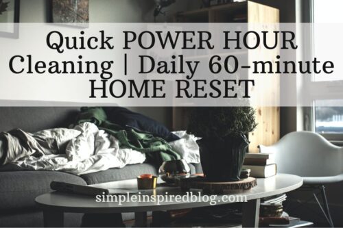 Read more about the article Quick POWER HOUR Cleaning Routine | Daily 60-minute HOME RESET