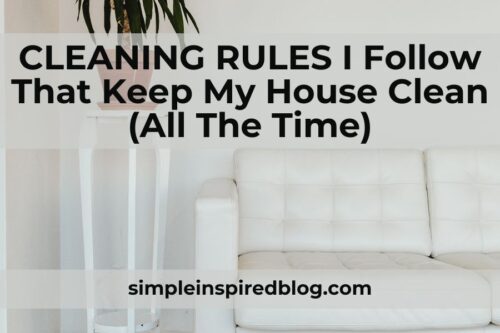 Read more about the article 10 HOUSE CLEANING RULES To Make Your Life Easier