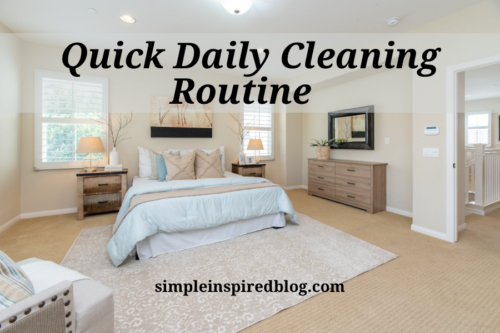 Read more about the article Quick Daily Cleaning Routine